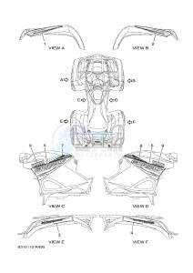 YFM700FWAD YFM70GPLG GRIZZLY 700 EPS (B317) drawing GRAPHICS