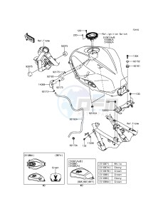 NINJA 300 ABS EX300BEF XX (EU ME A(FRICA) drawing Fuel Tank