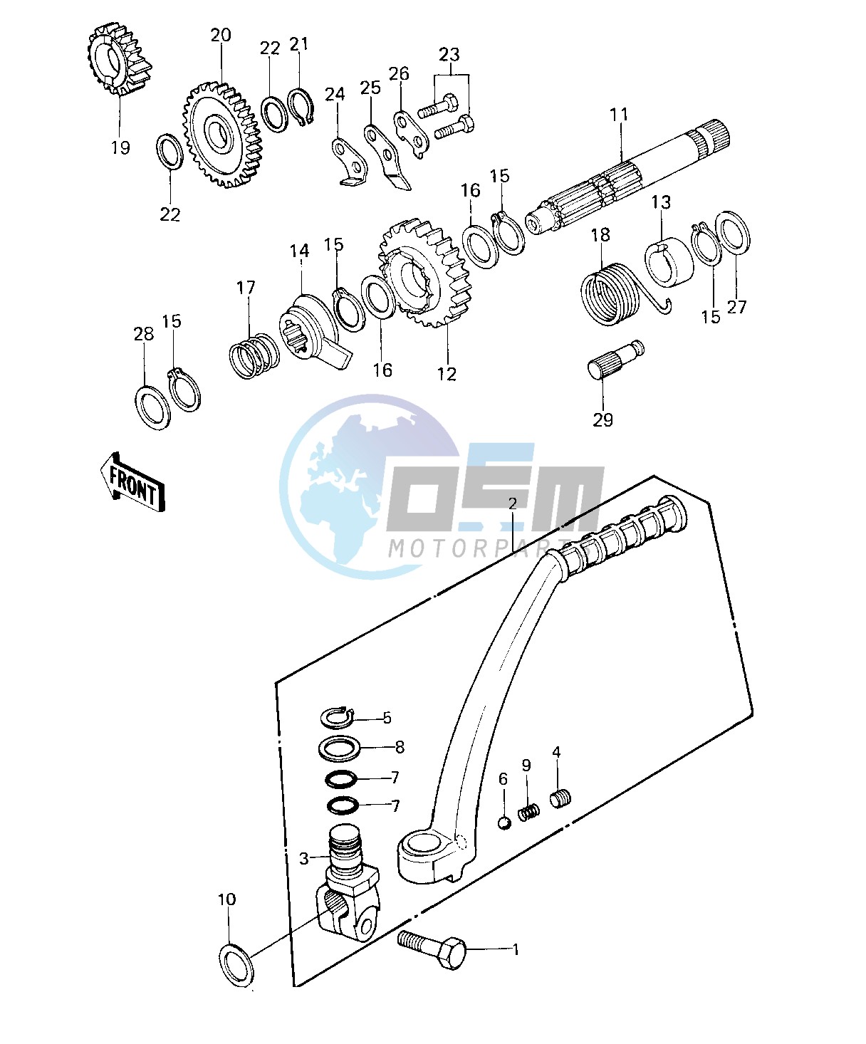 KICKSTARTER MECHANISM -- 80-81 A7_A8- -