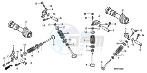 XL125VB drawing CAMSHAFT/VALVE