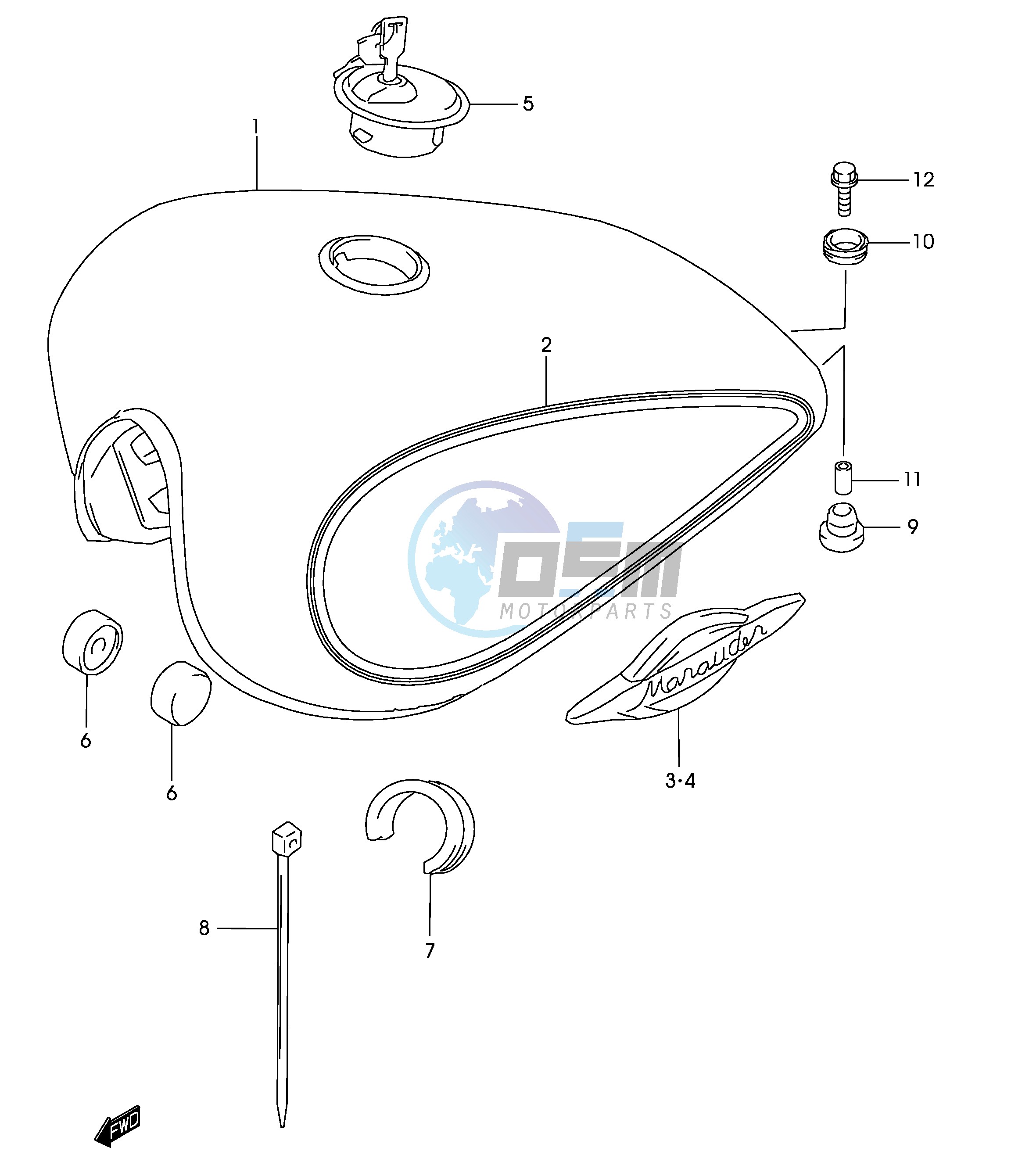 FUEL TANK (MODEL K2)