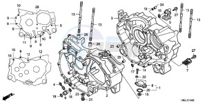 TRX500FAD TRX500FA Europe Direct - (ED) drawing CRANKCASE