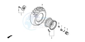 TRX420TM FOURTRAX drawing REAR WHEEL