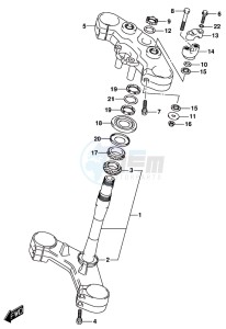 DL1000A drawing STEERING STEM (DL1000AL8 E21)