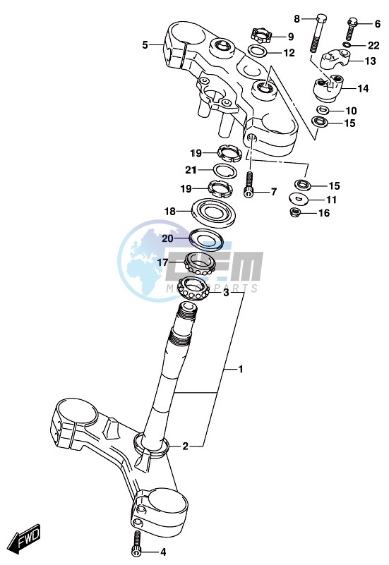 STEERING STEM (DL1000AL8 E21)