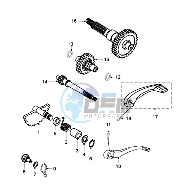 DRIVE SHAFTS / KICKSTARTER