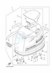 F100BETX drawing FAIRING-UPPER