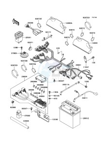 MULE 3010 4x4 KAF620E6F EU drawing Chassis Electrical Equipment