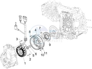 Beverly 250 Tourer (USA) USA drawing Flywheel magneto