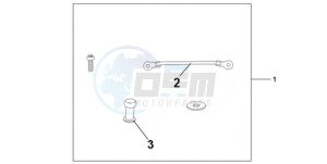 CBR1000RA9 France - (F / ABS CMF MME REP) drawing TANK BAG ATT KIT