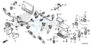 VFR1200XD Europe Direct - (ED) drawing SUB HARNESS