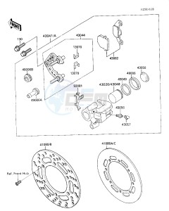 KX 80 L N [KX80] (L2-N3) [KX80] drawing FRONT BRAKE