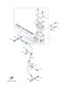 YW125CB BW'S 125 (37D7) drawing FRONT MASTER CYLINDER