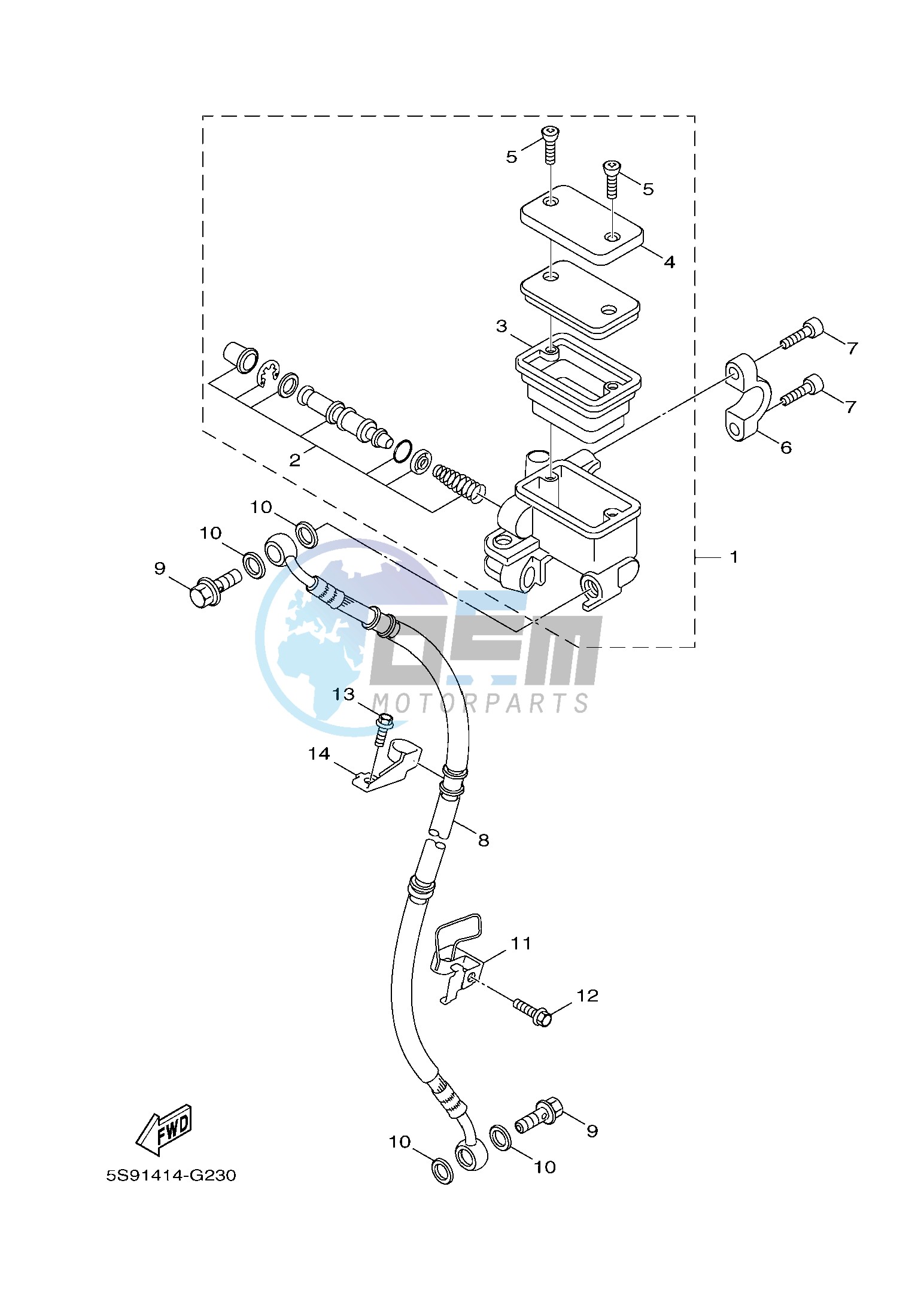 FRONT MASTER CYLINDER