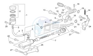 RSV 2 1000 drawing Rear master brake cylinder