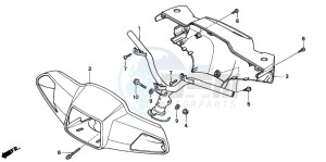 SK50M drawing STEERING HANDLE/ HANDLE COVER (1)