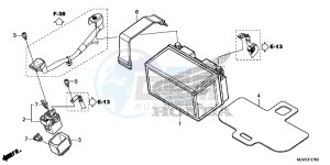 CBR500R England - (3ED) drawing BATTERY