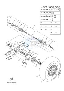 YXM700E YXM70VPHJ VIKING EPS HUNTER (B5FA) drawing REAR WHEEL