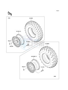 KVF 750 E [BRUTE FORCE 750 4X4I NRA OUTDOORS] (E8F-E9FA) E8F drawing WHEELS_TIRES