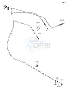 JET SKI SX-R JS1500AJF EU drawing Cables