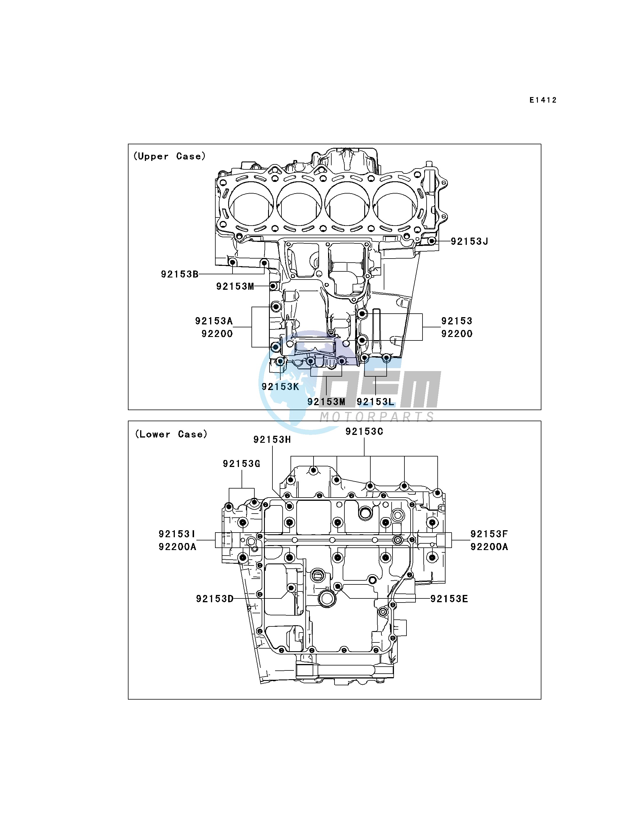 CRANKCASE BOLT PATTERN