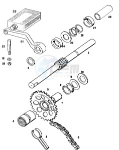 STANDARD_45kmh_L1 50 L1 drawing Strarter mechanism pedal