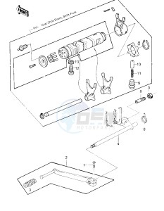 KZ 750 G [LTD II] (G1) [LTD II] drawing GEAR CHANGE MECHANISM