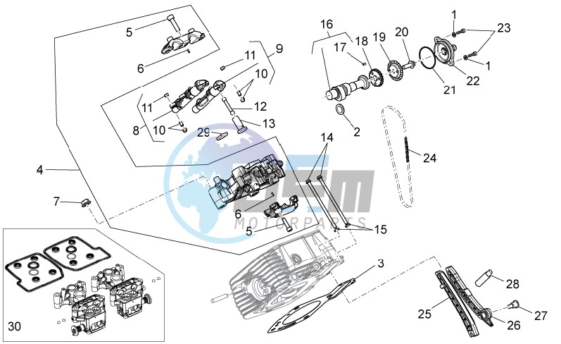 RH cylinder timing system I