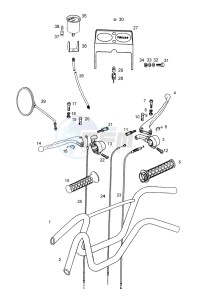 SPRINT 50 drawing Handlebar-control-speedometer