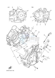 YXR700F YXR7FSPD RHINO 700 SPORTS EDITION (1RBM 1RBN 1RBP) drawing CRANKCASE