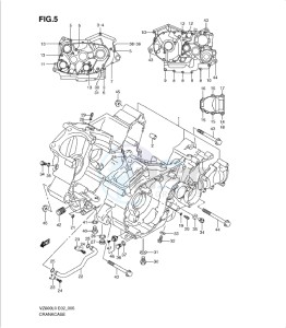 VZ800L0 drawing CRANKCASE