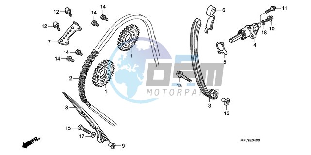 CAM CHAIN/TENSIONER