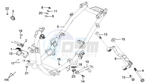 MIO 100 drawing FRAME / ENGINE MOUNT