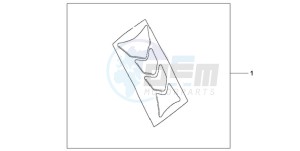 CB600F9 France - (F / CMF) drawing TANK PAD HRC LOGO