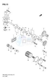 RM-Z450 (E3) drawing OIL PUMP