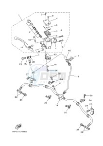 YFM550FWAD YFM5FGPAD GRIZZLY 550 EPS (1HSJ) drawing FRONT MASTER CYLINDER