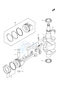 DF 9.9A drawing Crankshaft