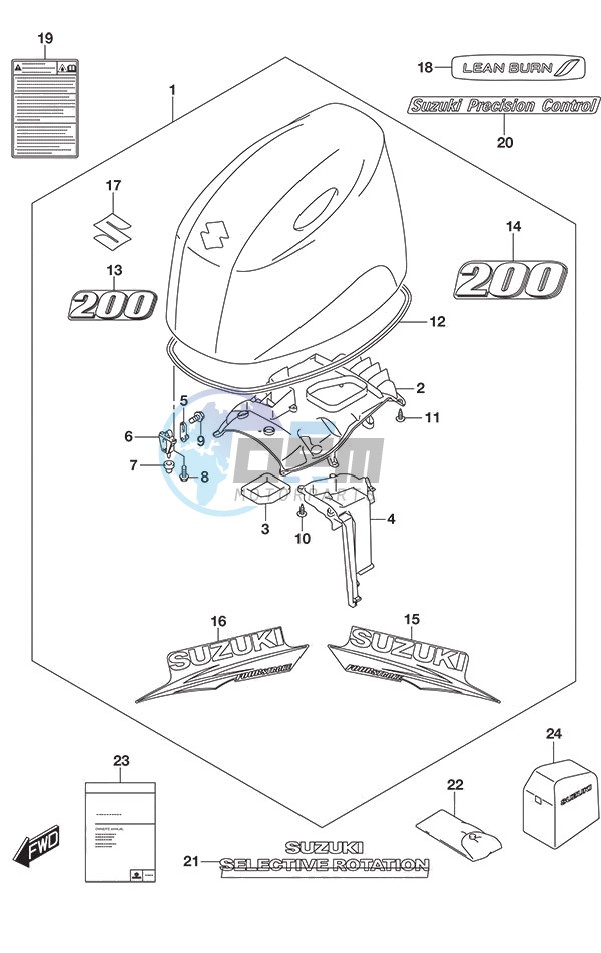 Engine Cover (White)