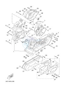 YN50F NEO'S 4 (2ACD 2ACD) drawing CRANKCASE