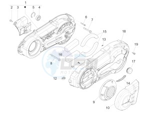 MP3 500 SPORT BUSINESS ABS E3-E4 (NAFTA)2 drawing Crankcase cover - Crankcase cooling