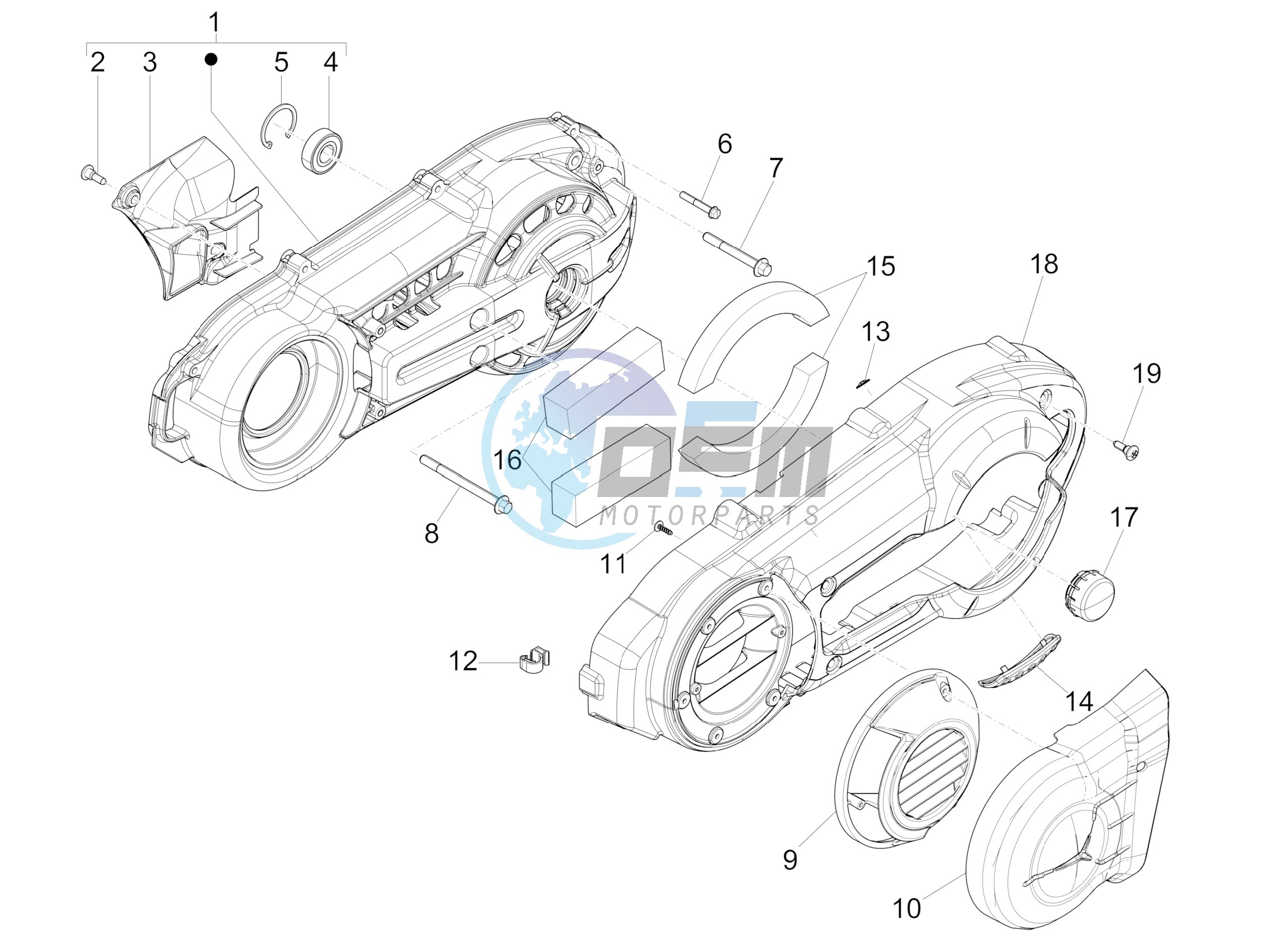 Crankcase cover - Crankcase cooling