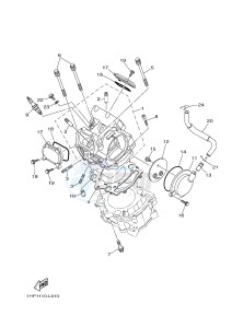 YFM550FWAD YFM550PHE GRIZZLY 550 EPS HUNTER (2LB2 2LB3 2LB4) drawing CYLINDER HEAD