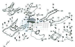 JOYRIDE 125 drawing FOOTREST / LOWER COWLING