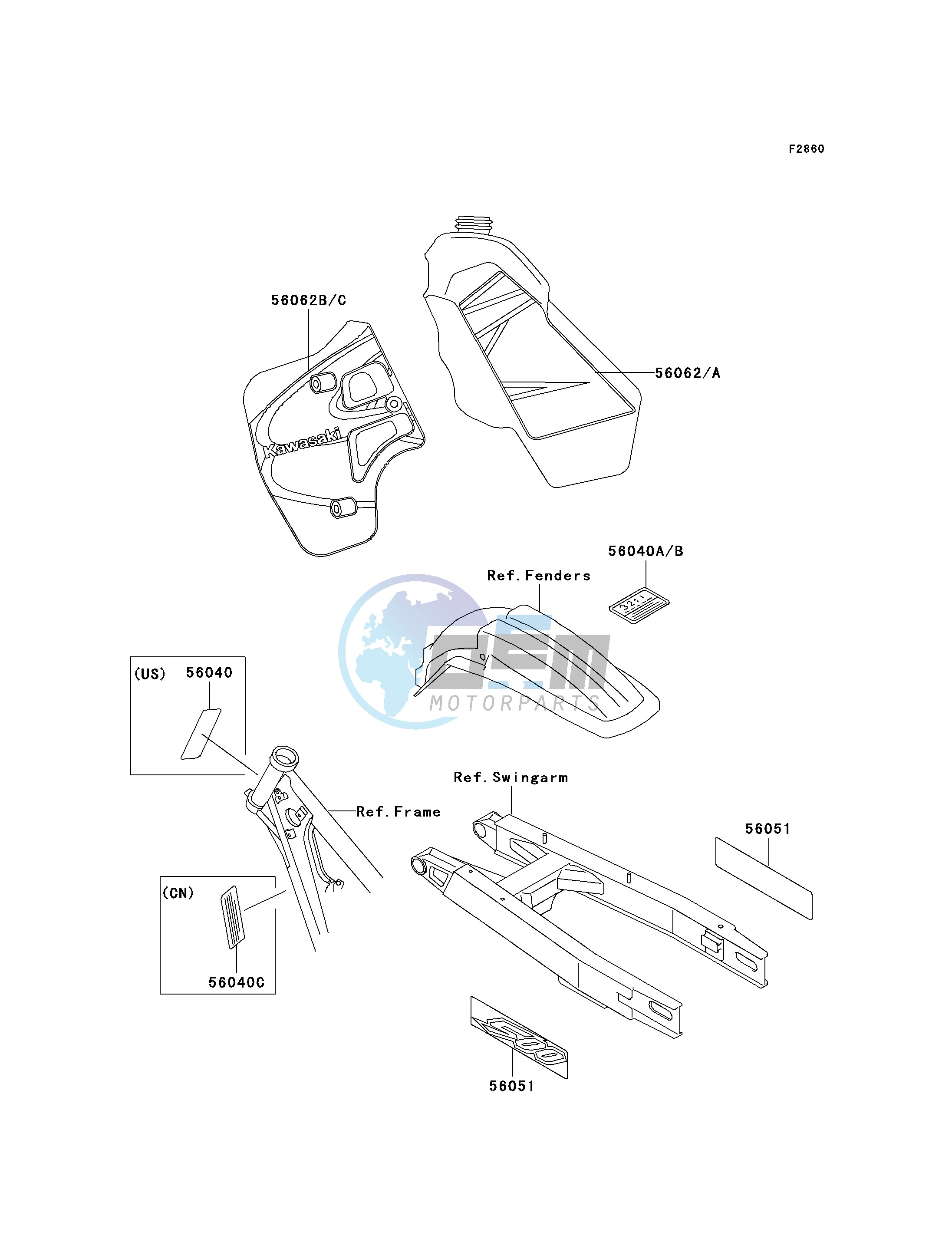 LABELS-- KX500-E10- -