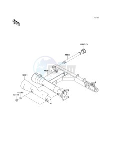 VN 1600 A [VULCAN 1600 CLASSIC] (A6F-A8FA) A8FA drawing SWINGARM