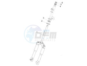 Liberty 150 4t 3v ie lem drawing Fork steering tube - Steering bearing unit