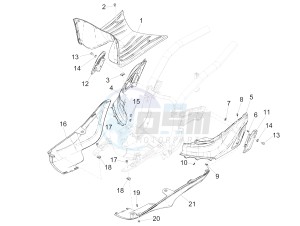 Liberty 125 iGet 4T 3V ie ABS (APAC) drawing Central cover - Footrests