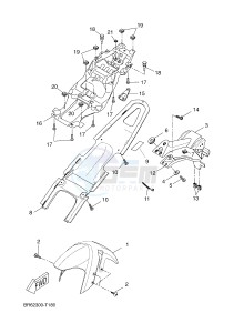 YZF-R125 YZF-R125A R125 (BR62 BR62 BR62 BR62) drawing FENDER