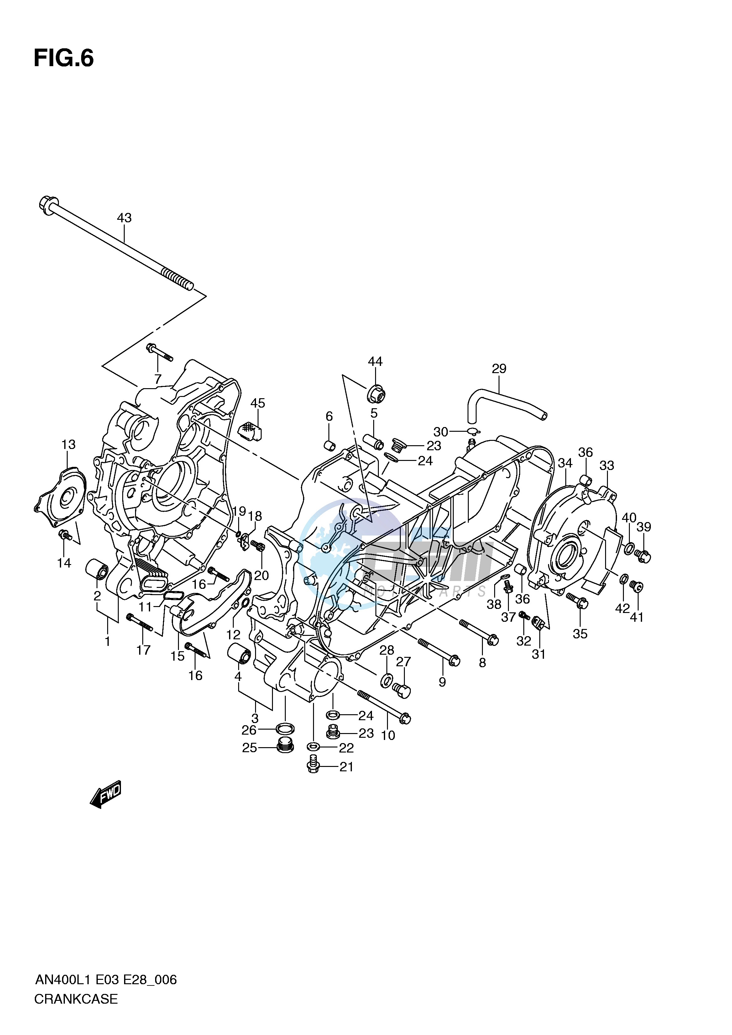 CRANKCASE (AN400L1 E33)