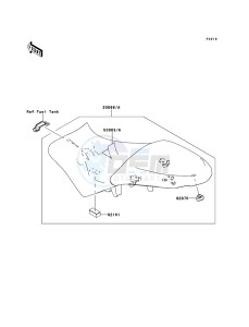 VERSYS KLE650A7F GB XX (EU ME A(FRICA) drawing Seat